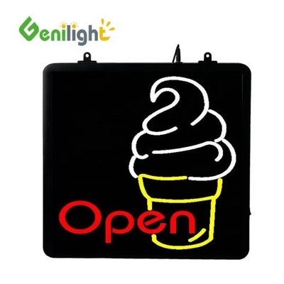 Genilight 22*13인치 고 밝기 프로 아이스크림 네온 표지판 픽셀 피치