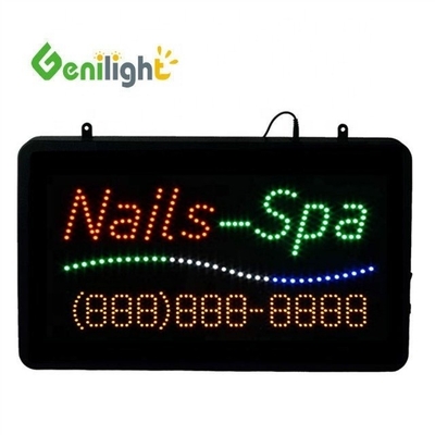 콘트라스트 비율 실내 22*13인치 DC12V LED 피자 신호등 전화번호 글자