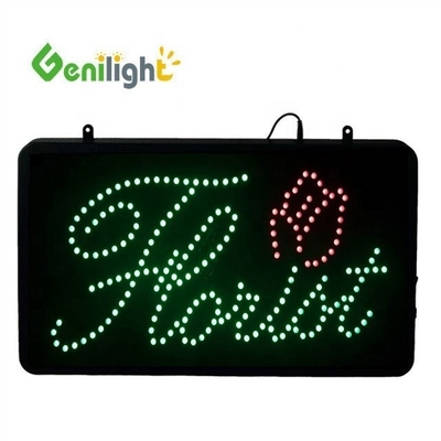 Genilight LED 꽃 네온 표지판을 열어 이 표지판으로 꽃 가게의 미용을 높여라