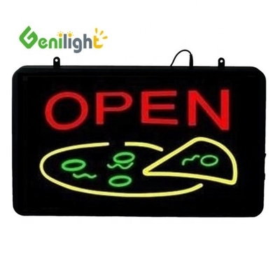 ABS 오픈 폼 LED 피자 표지판 실내 Genilight 22 * 13 인치 DC12V CE 및 RoHS 인증