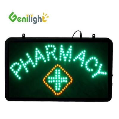 제니라이트 실내 56*33cm DC12V LED 오픈 신호 약국 프로그램 LED 디스플레이 패널 실내