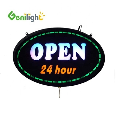 실내 장식 LED 표지판 24시간 개방 5mm 밝기 LED