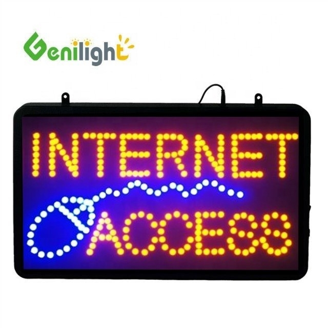 56*33cm RGB 패널 크기 Genilight 실내 LED 오픈 라이트 인터넷 접속 상점 표지판