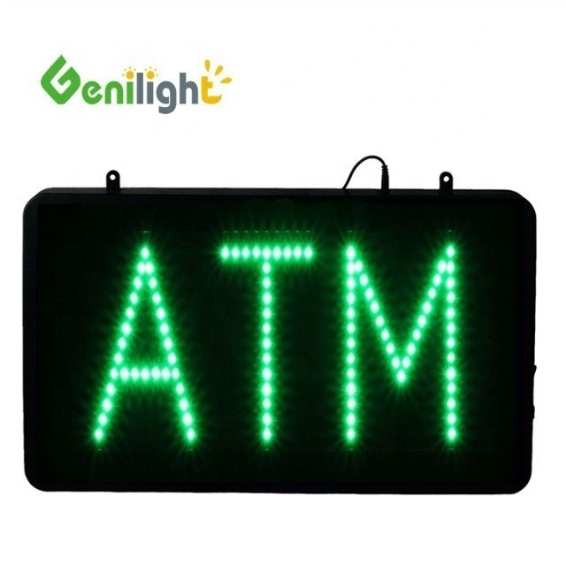 58*36 패널 크기 단일 녹색 LED ATM 오픈 디스플레이 표지판