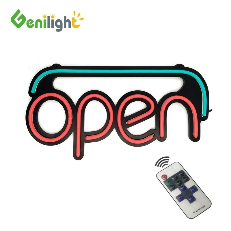 Genilight 48*25cm 실내용 네온 표지판 빛 벽 창문 장식 10 종류 변경 기능