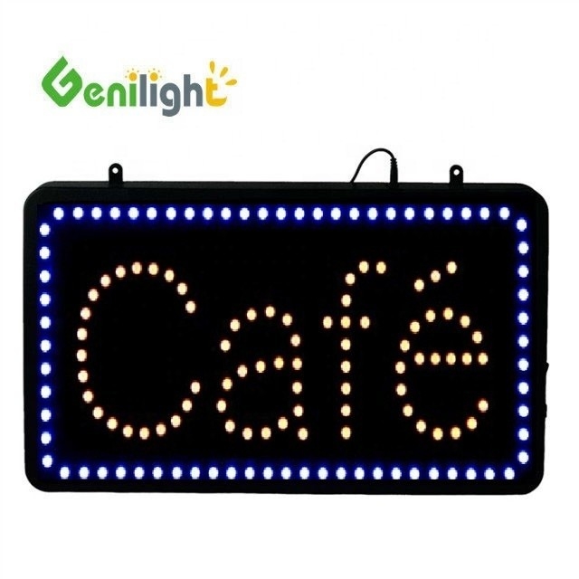 Genilight 실내 22*13인치 LED 카페 오픈 신호
