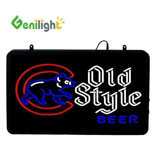 바 가게 전면판에 맞춤형 LED 네온 표지판