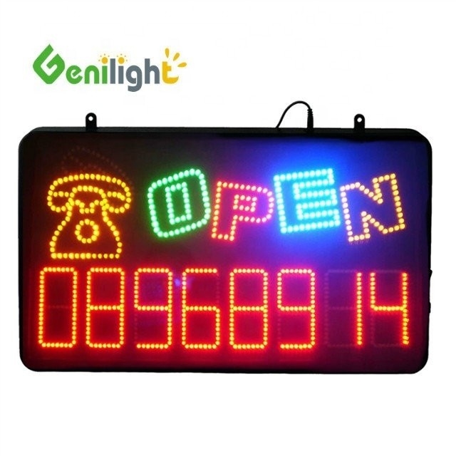 56*33 패널 크기 고화질의 전자 LED 네온 오픈 신호