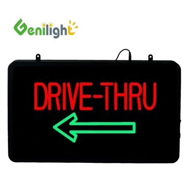 CE RoHS 승인 Genilight 22*13인치 실내 아크릴 LED 네온 오픈 표지판 광고용