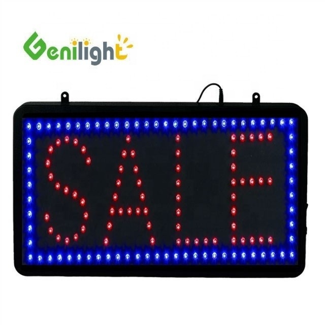 SDK 기능 Genilight 슈퍼 밝기 사용자 지정 LED 판매 오픈 디스플레이 LED 상점 표지판
