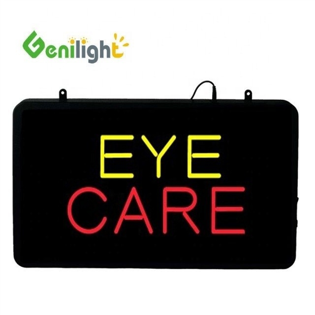 맞춤형 아크릴 프론트 보드 눈 관리를 위한 Genilight LED 네온 표지판 22*13 인치 CE RoHS