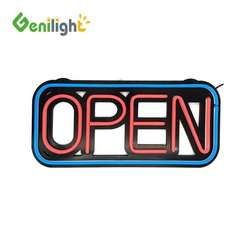 12V 입력 전압 Genilight ABS 얼굴 표지판 네온 실리콘 표지판 48*25cm ABS 재료