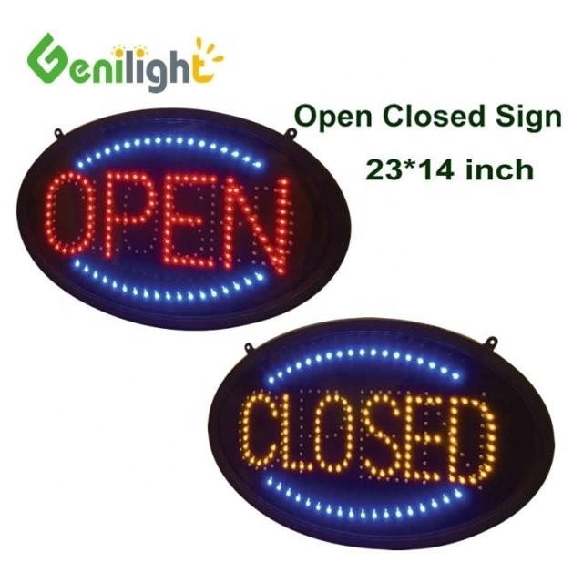 PCB 보드 전면 보드 네온 효과 / LED 개방 폐쇄 표시 58 * 36 패널 크기