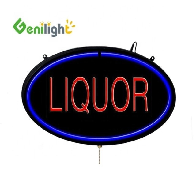 높은 픽셀 밀도 LIQUOR LED 네온 표지판 DC12V 아웃프레임 ABS 오픈 폼