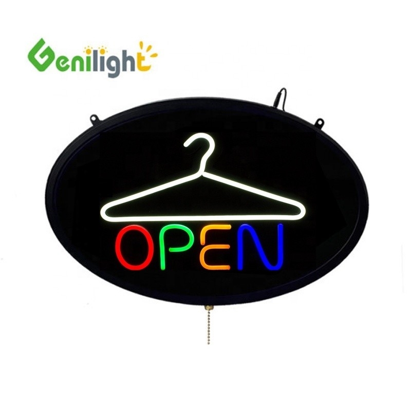 실내 Genilight 타원형 58*36cm LED 코트 핸더 픽셀 피치와 함께 네온 표지판