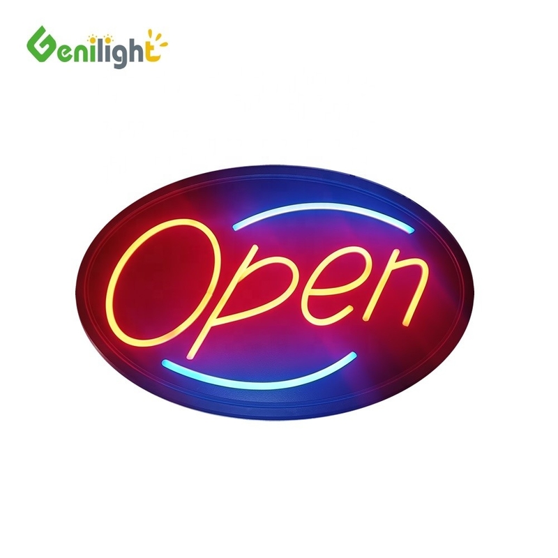 다채로운 Genilight 오픈 사이널 네온 LED 비즈니스 애니메이션 광고 디스플레이 패널 56*33cm