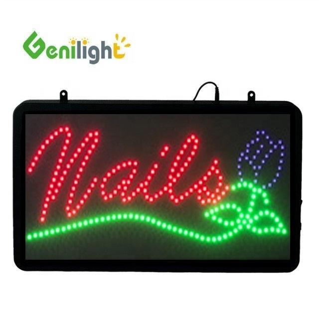 밝기 Genilight Indoor 56*33cm 슈퍼 밝기 Custom LED Open Display LED Sign