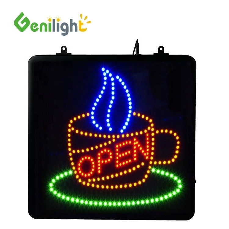 Genilight LED 오픈 라인 커피 53*45cm 화면 크기 CE RoHS LVD 인증