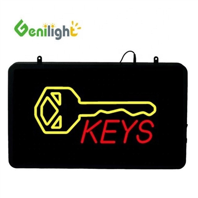 기니라이트 56*33cm LED 네온 표지판 키 로고