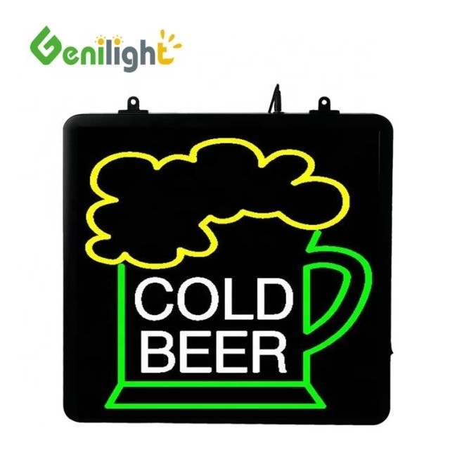 전체 컬러 실내 아크릴 사용자 지정 LED 맥주 네온 표지판