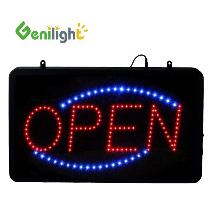 바와 상점에서 광고를 위한 맞춤형 LED 표지판 맞춤형 크기 오픈 LED 비즈니스